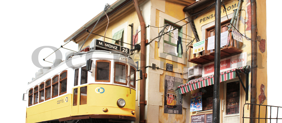 Diorama Lisoba. Rua das Escolas Gerais